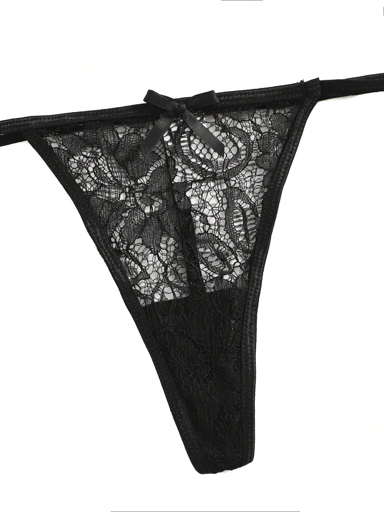 3pack Floral Mesh Underwire Garter Lingerie Set &amp; 1pair Stockings