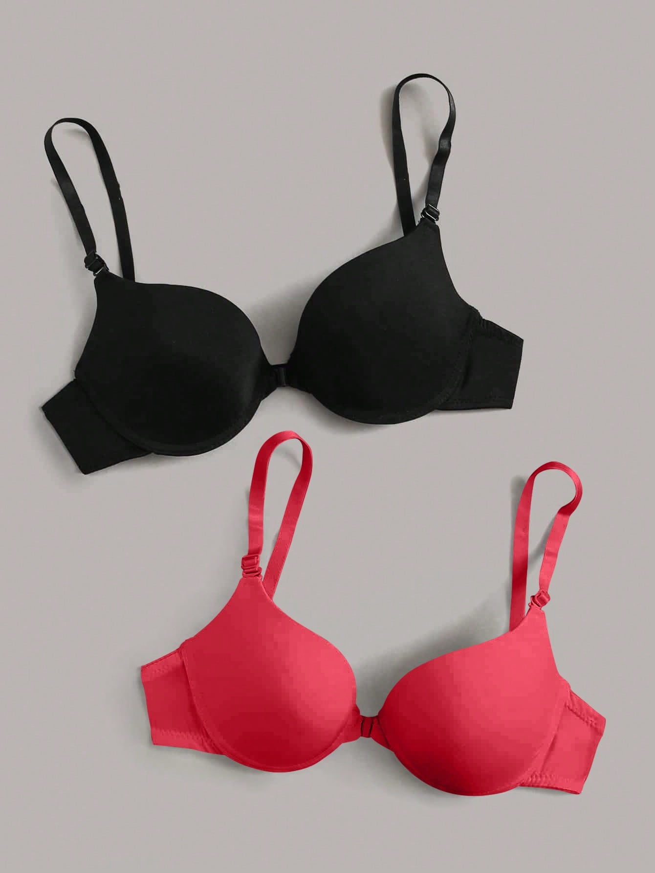 Plain Underwire Front-close Bra