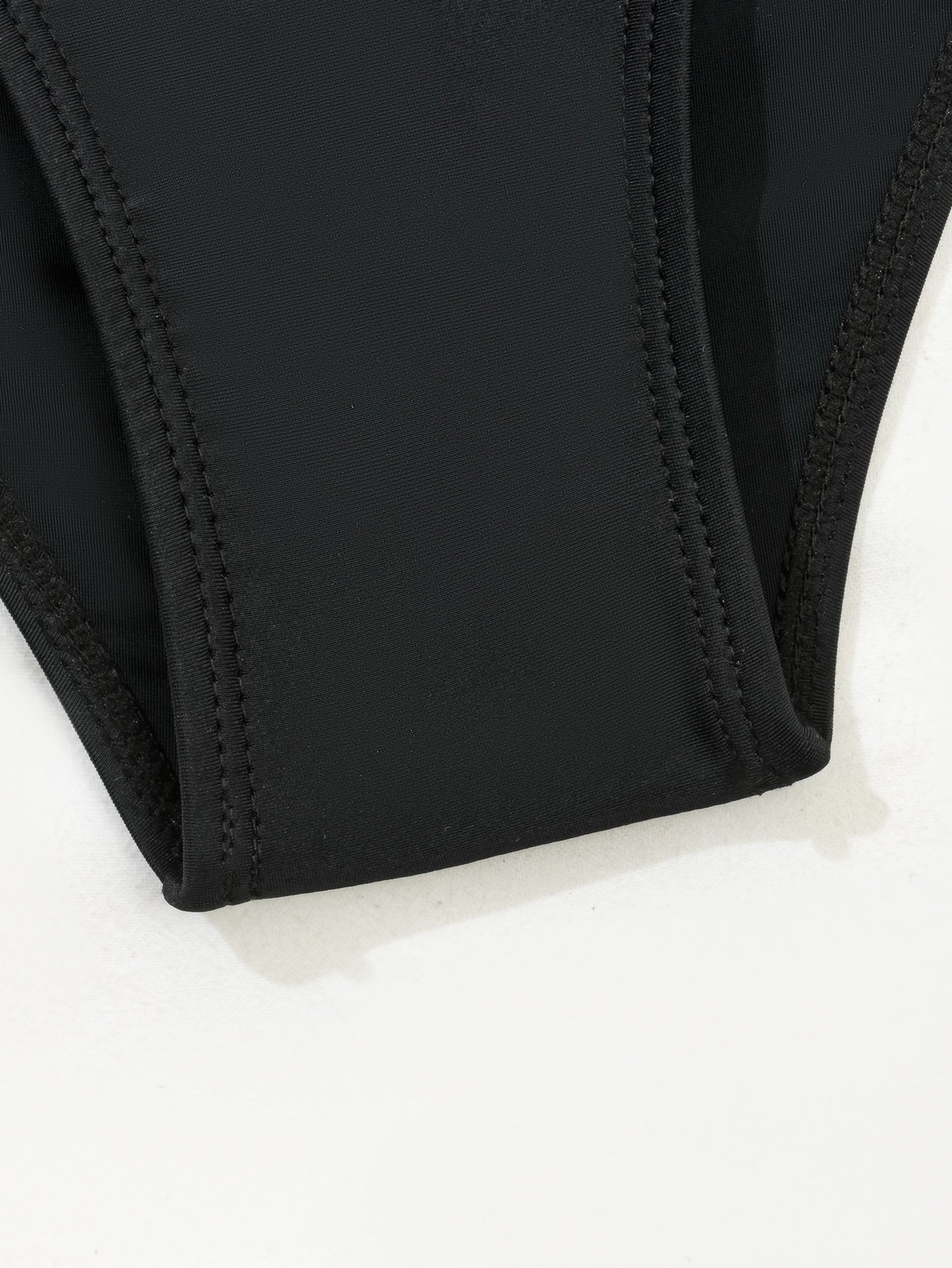 SHEIN Swim Vcay Ruffle Hem Ruched Bikini Swimsuit