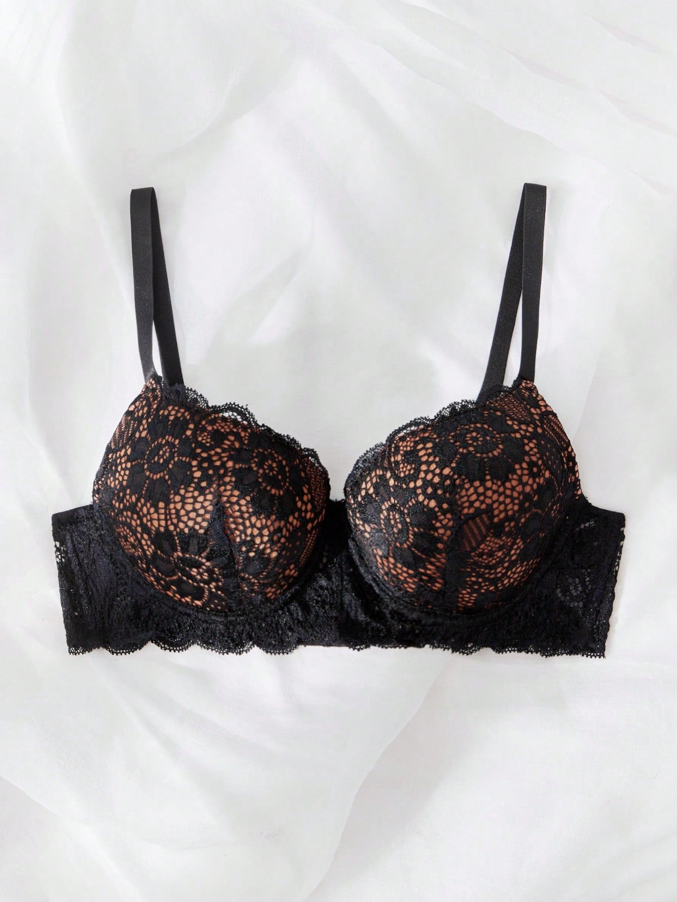 Floral Lace Underwire Bra