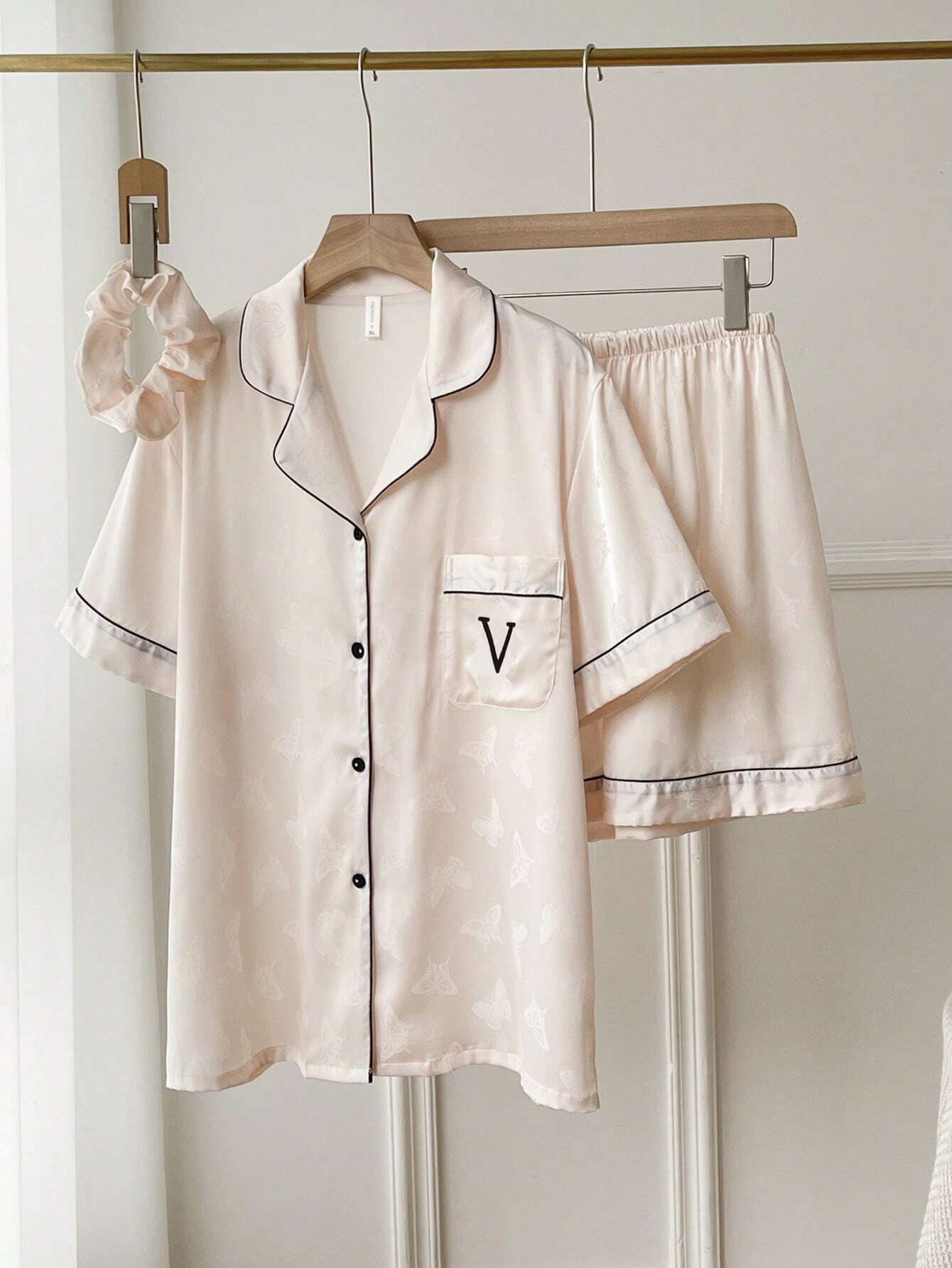 Women's Short Sleeve Ice Silk Premium Homewear Set