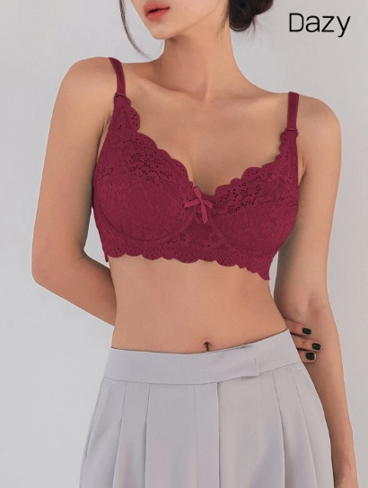 Floral Lace Underwire Bra