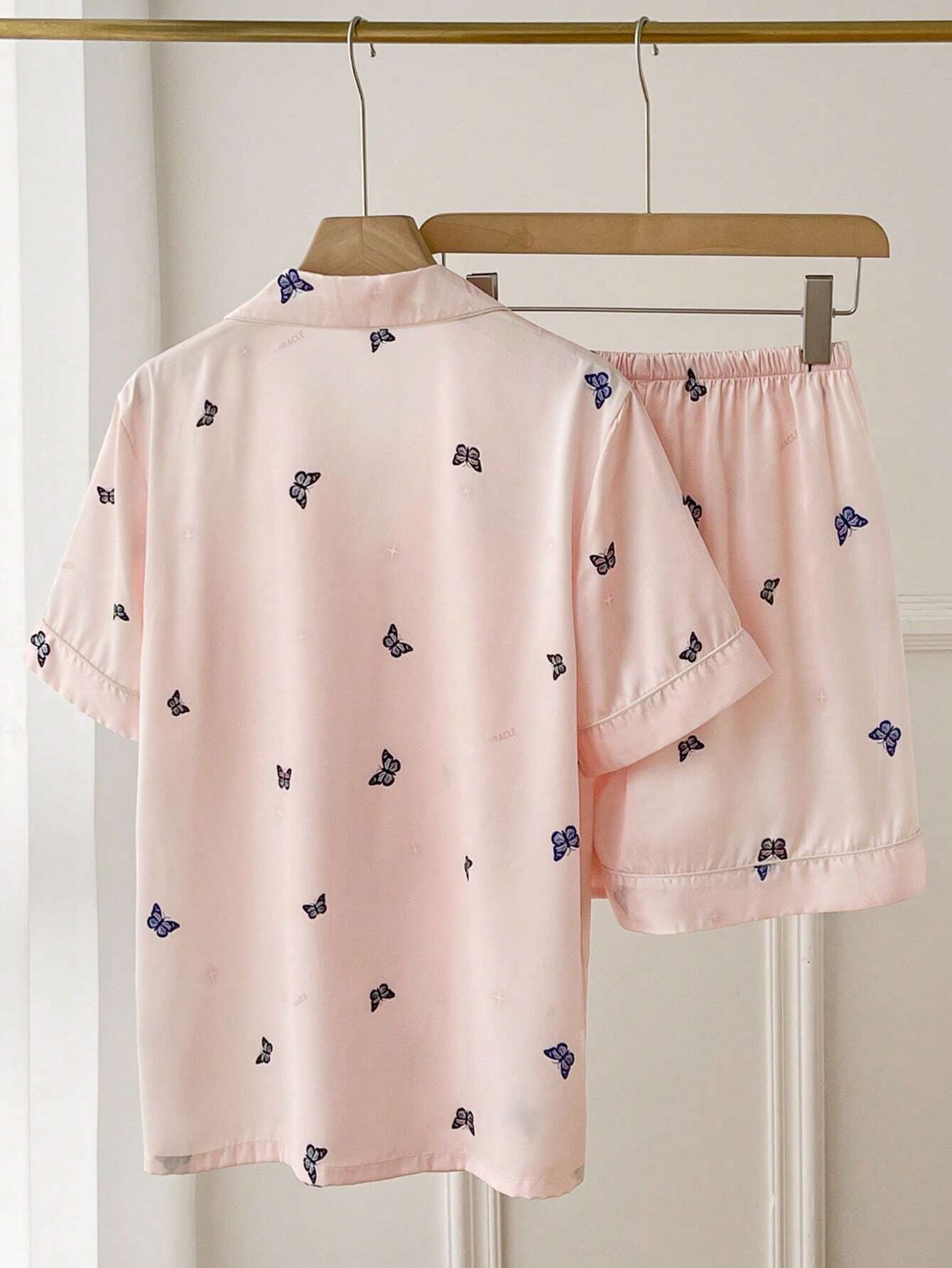 Women's Short Sleeve Ice Silk Premium Homewear Set