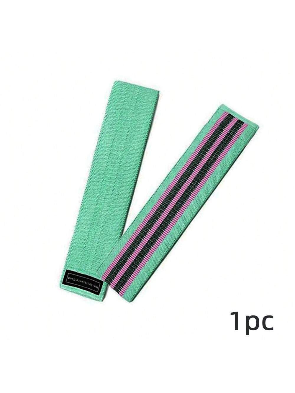1pc Mint Green Yoga Resistance Band, Anti-Slip Fitness Resistance Band For Glute Bridges