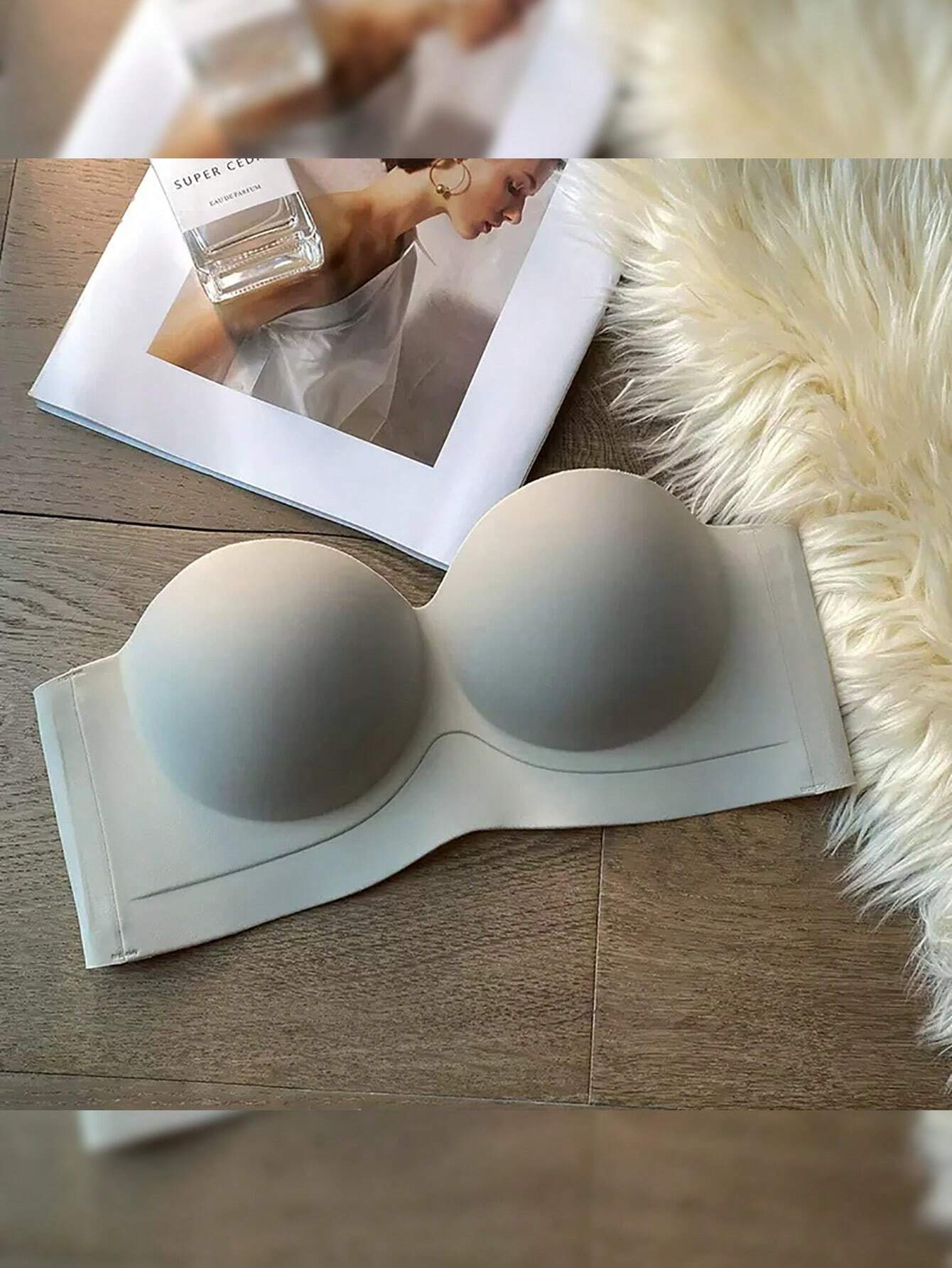 2pcs Wireless, Seamless, Push Up, Backless Bra, Lingerie