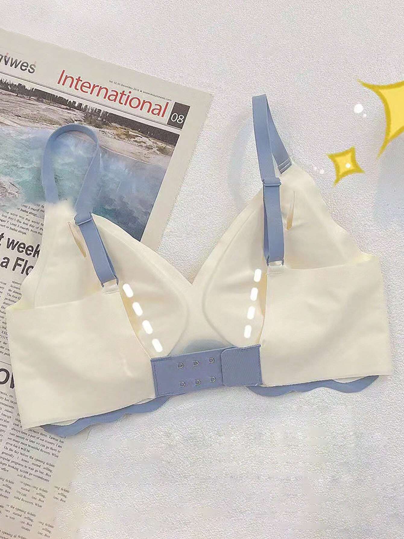 3PCS Crystal Jelly Soft Supportive Bralette, Thin And Non-Slip, Gather And Fixed Cup