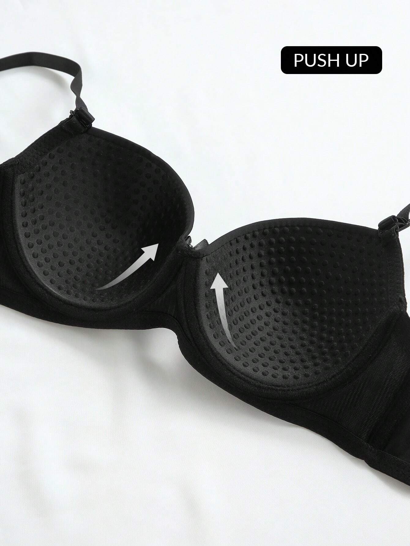 Underwear&amp;Sleepwear Basics Women's Solid Color Bra With Underwire And Triangle Underwear