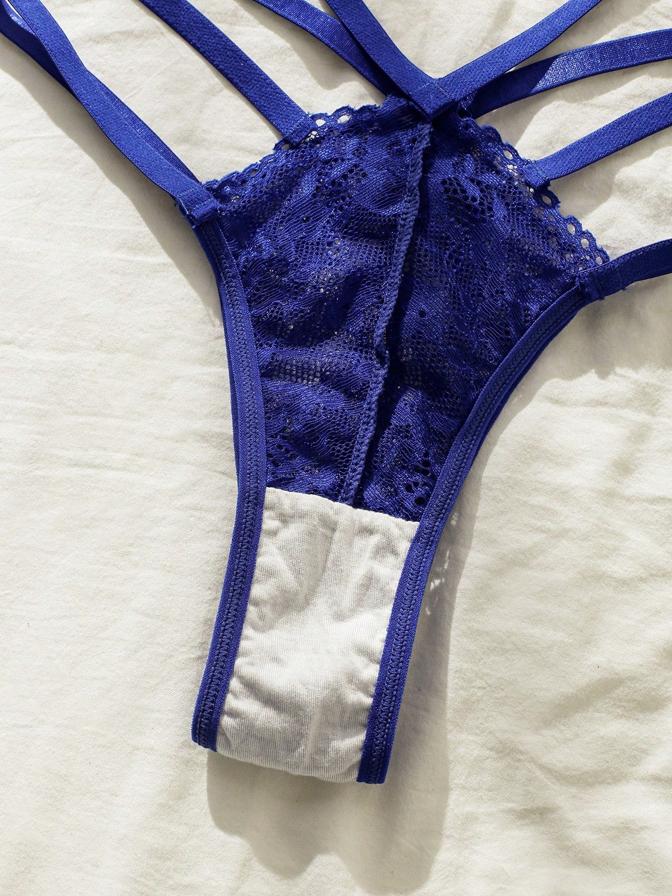 SHEIN Floral Lace Cut Out Teddy Bodysuit