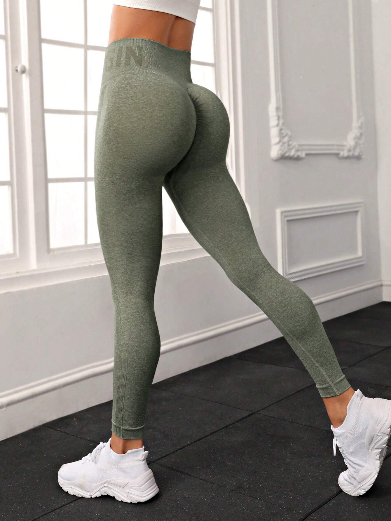 Yoga Basic Wide Waistband Sports Leggings