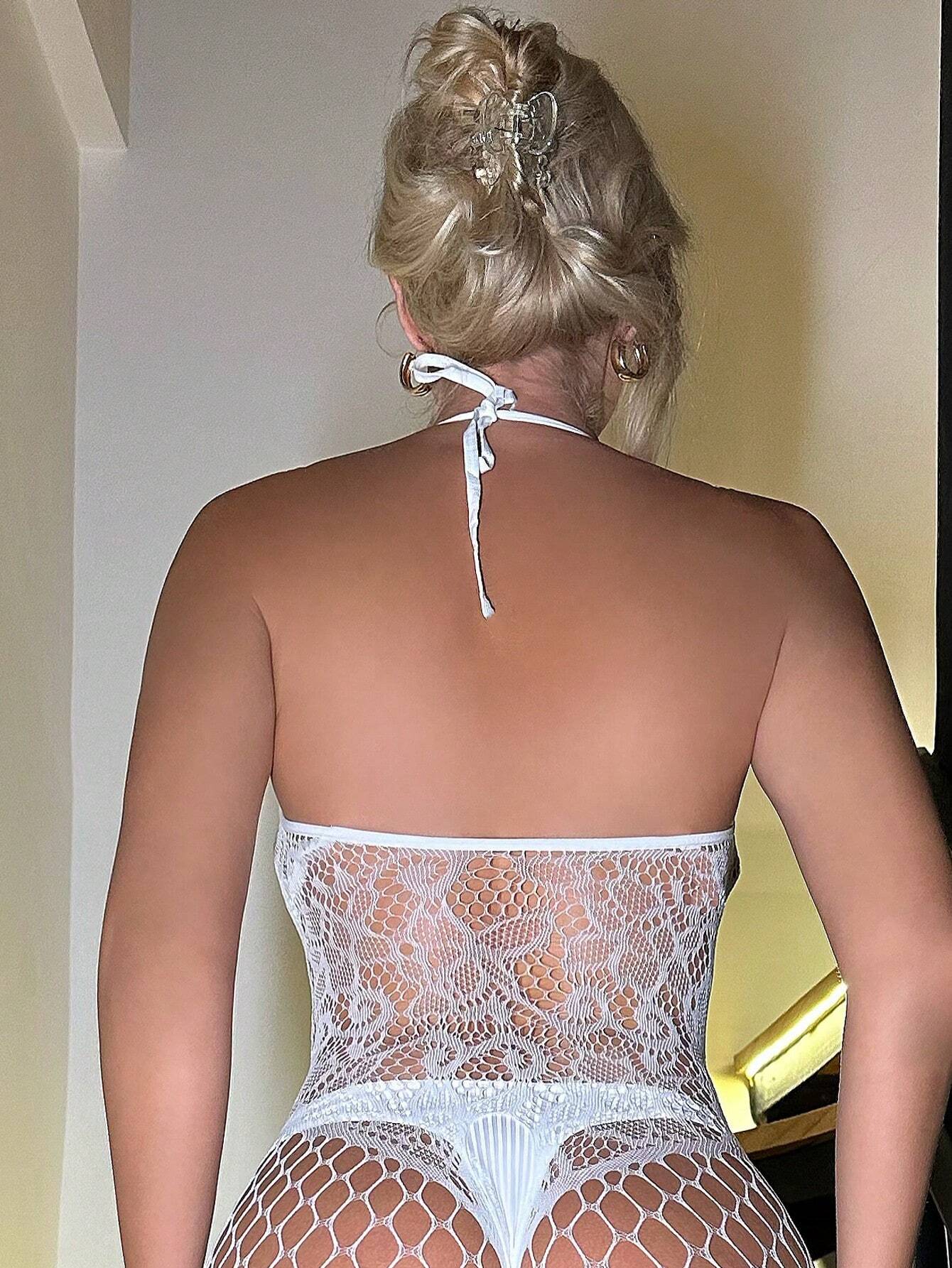 Women's Sexy Bodysuit In Glow-in-the-dark Blue