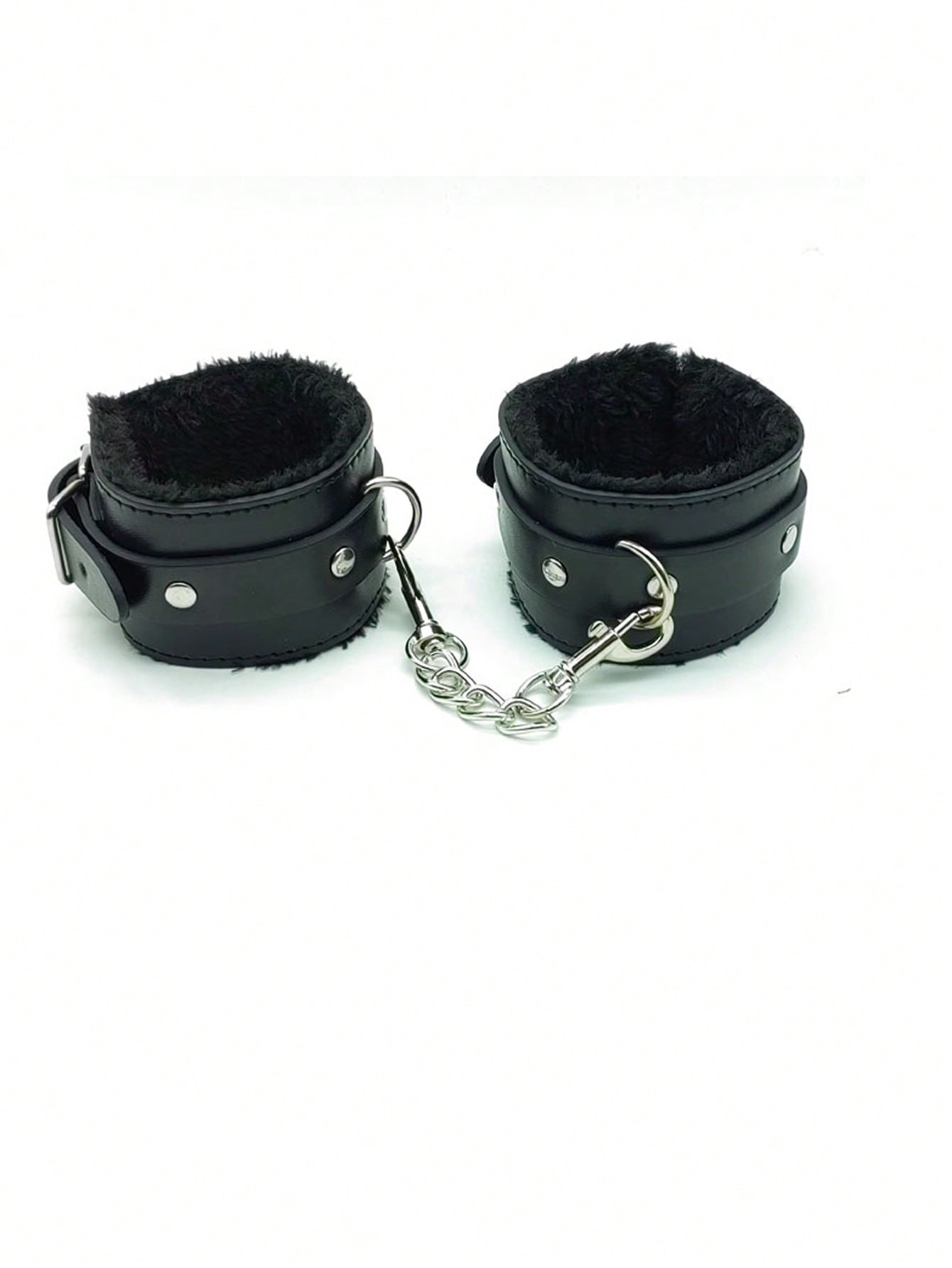 1pair Women Buckle Decor Plush Lined Fashion Costume