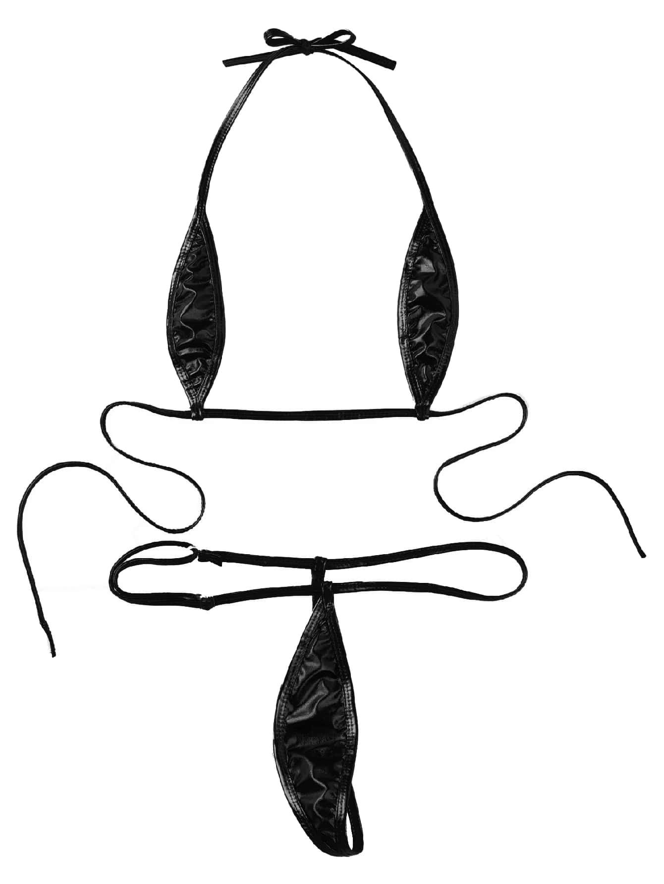 3 Pieces Lace-Up Sexy Lingerie Set