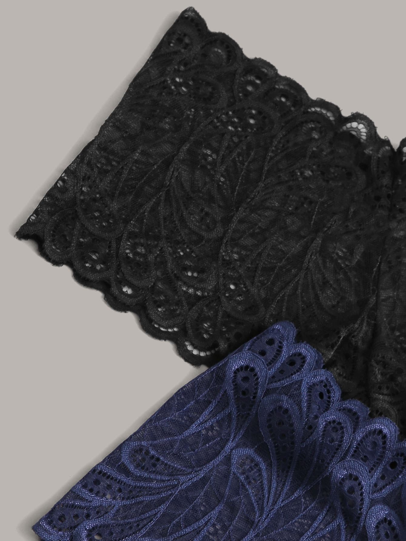 4pack Floral Lace High Waist Panty Set