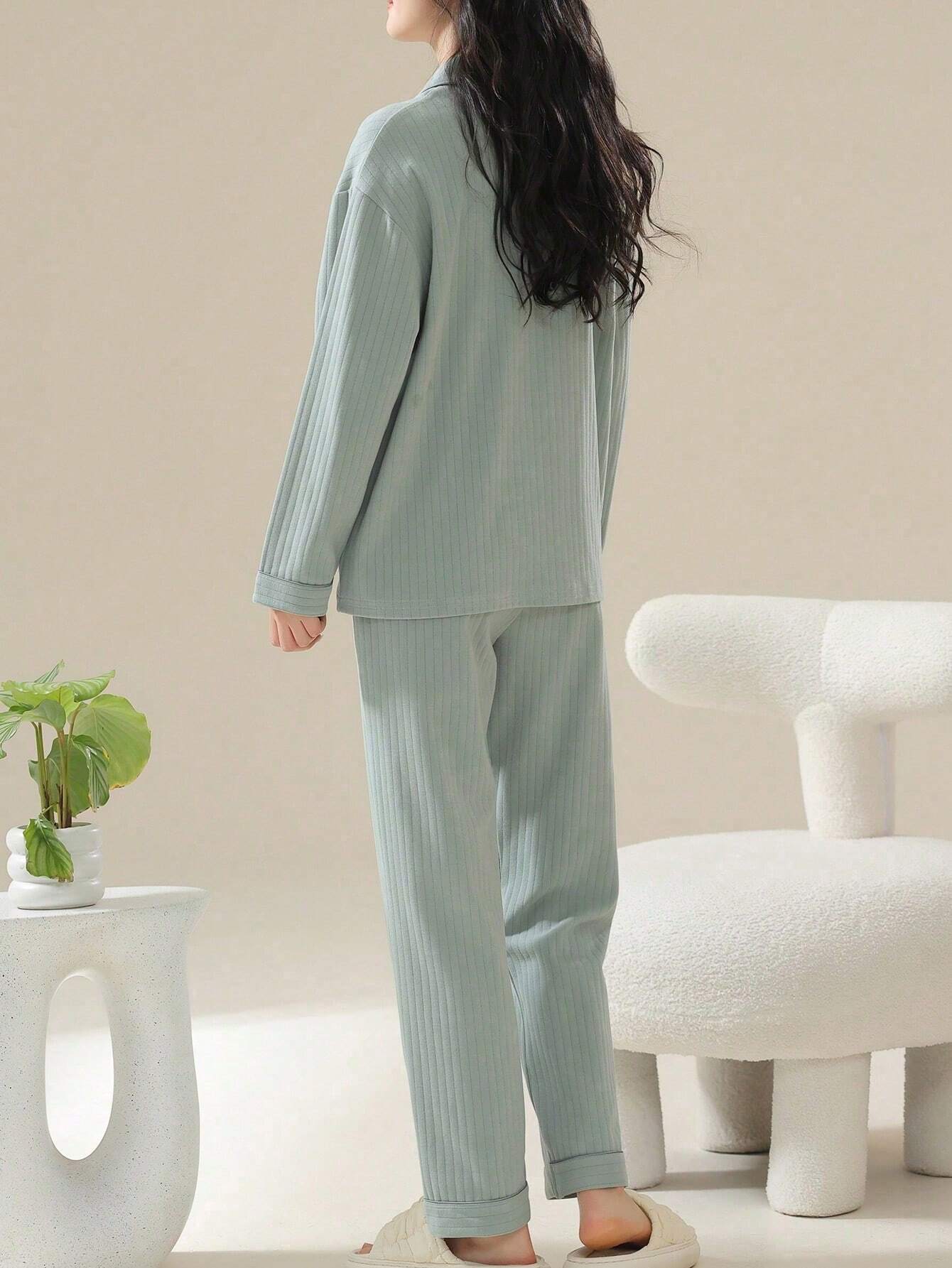 2pc Women Cotton Pajamas Set