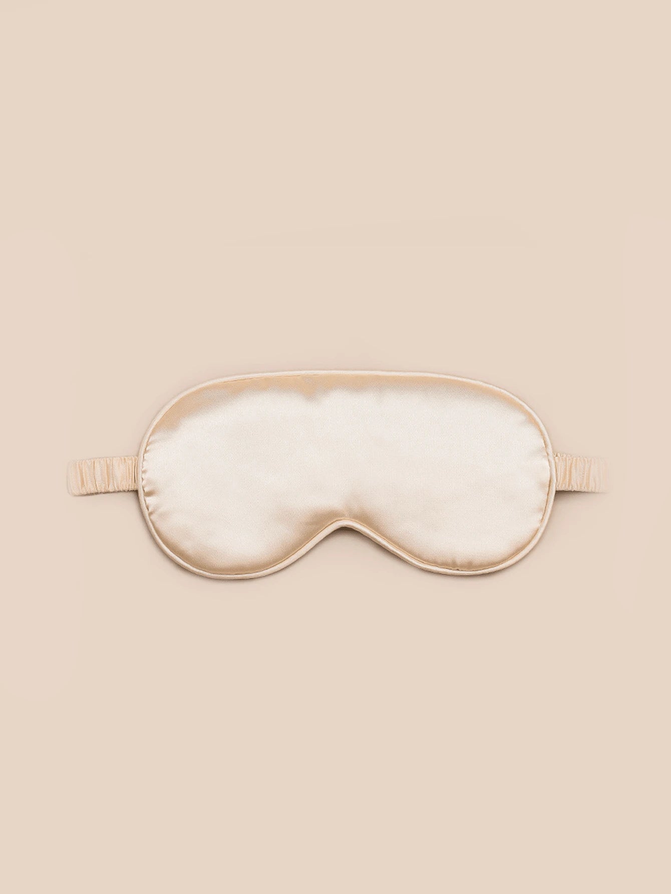 Shading Sleep Eye Mask Imitation Silk Ice Feel Comfortable Champagne