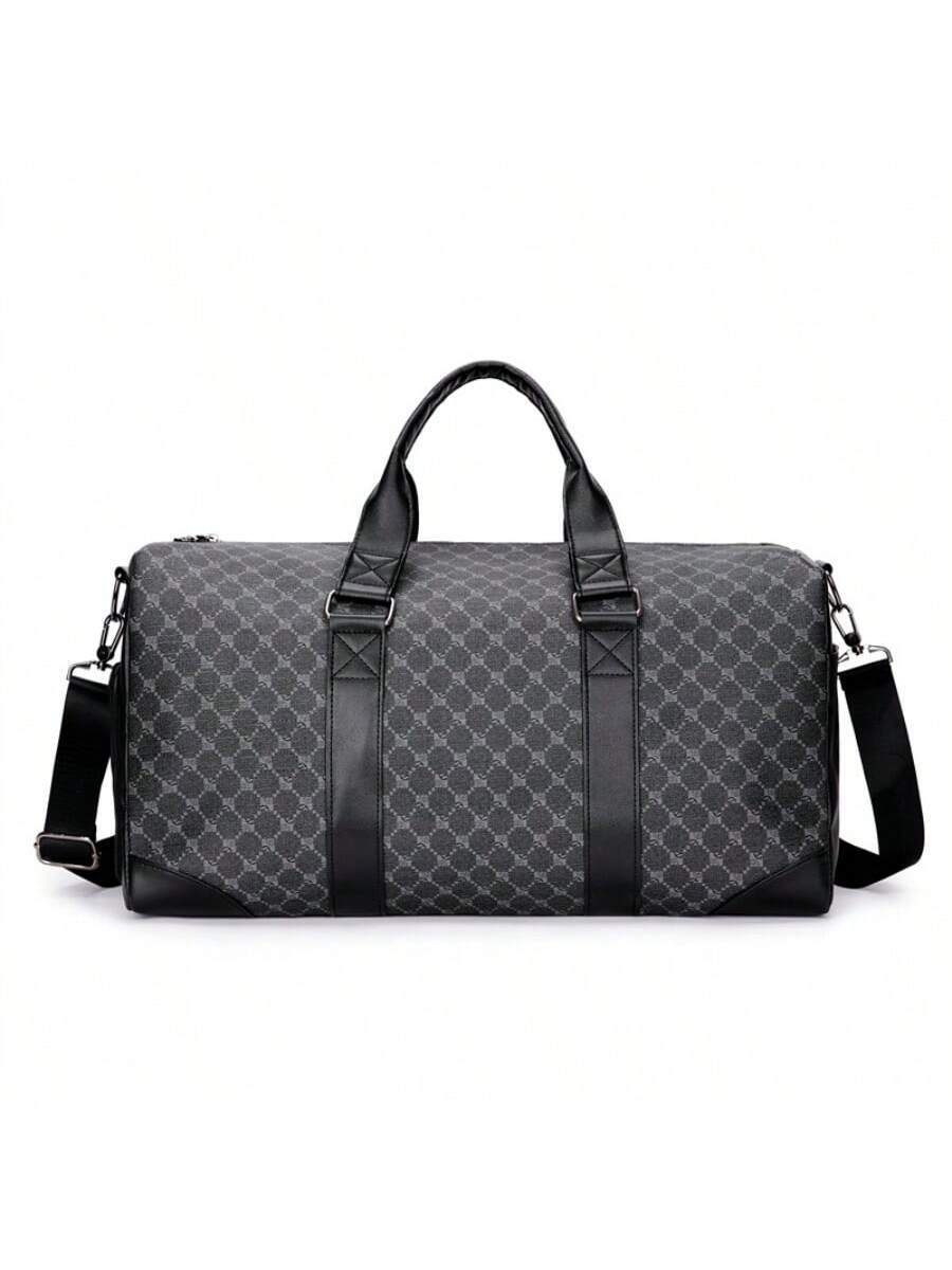 Large Capacity Fashion Printed Luggage Bag, Suitable For Men &amp; Women's Fitness, Travel, Outdoor Sports Storage Bag