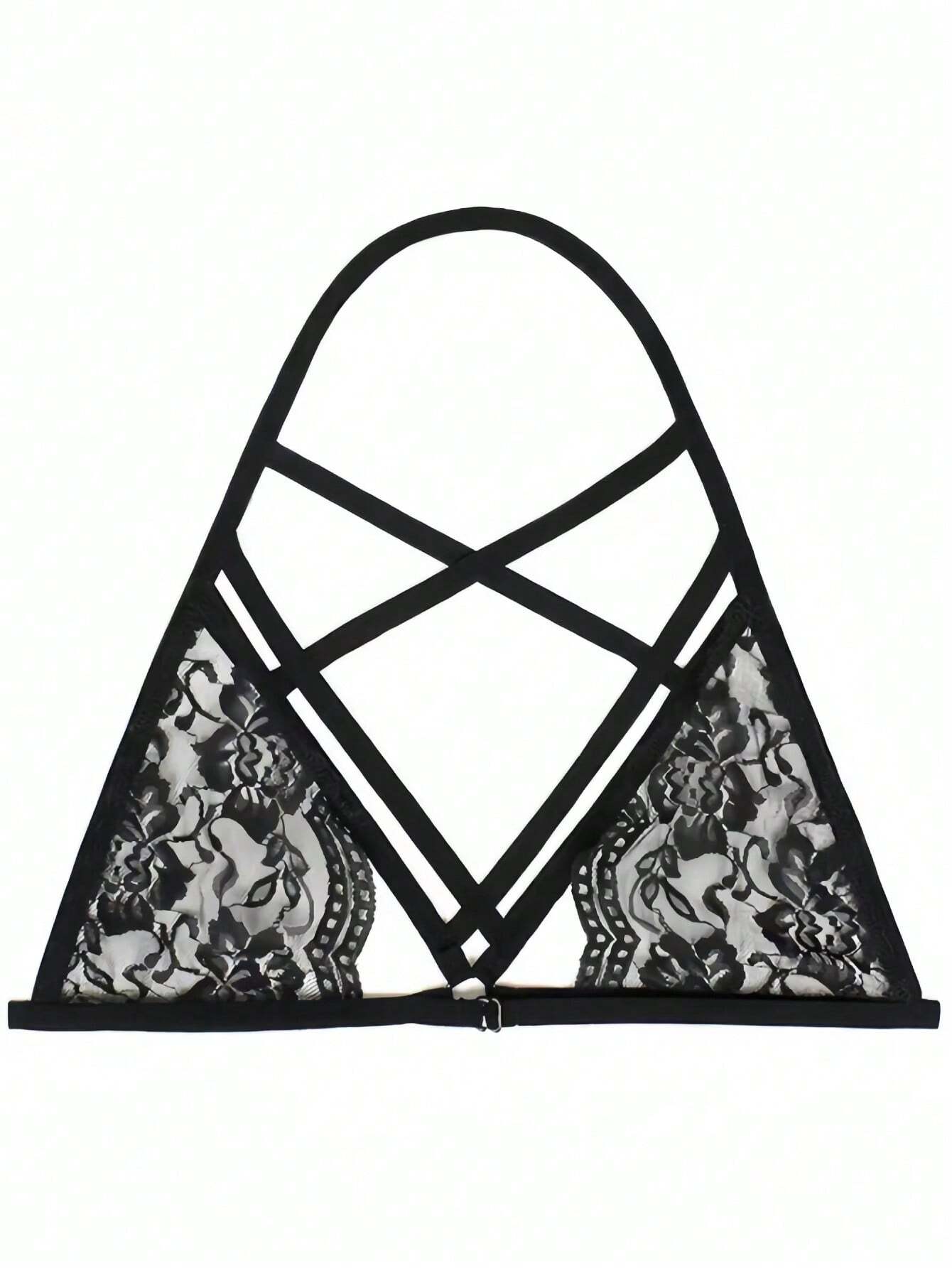 Sexy Lingerie Lace Top Bra Sexy Lingerie Sexy Strap Hot Popular Lace Top Bra