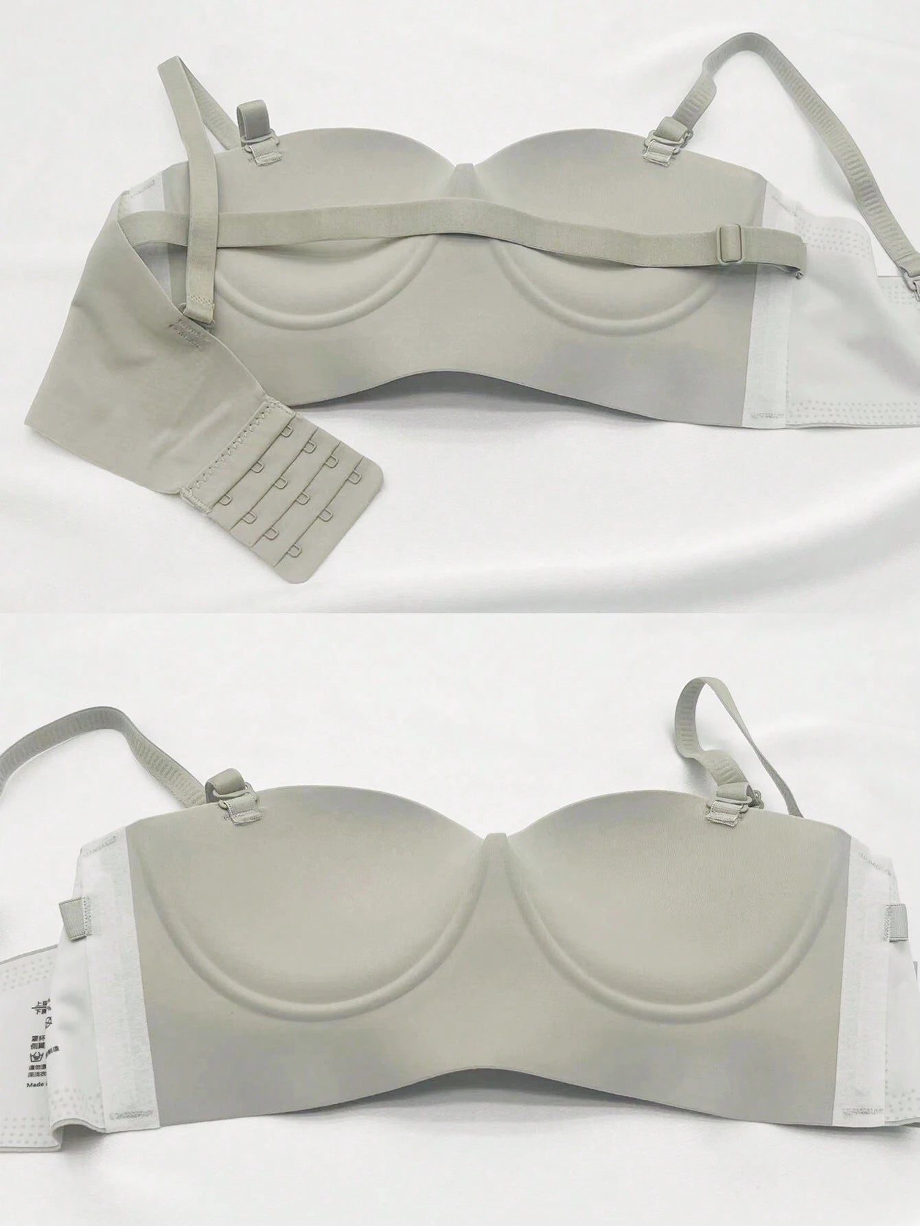 2pcs Wireless, Seamless, Push Up, Backless Bra, Lingerie