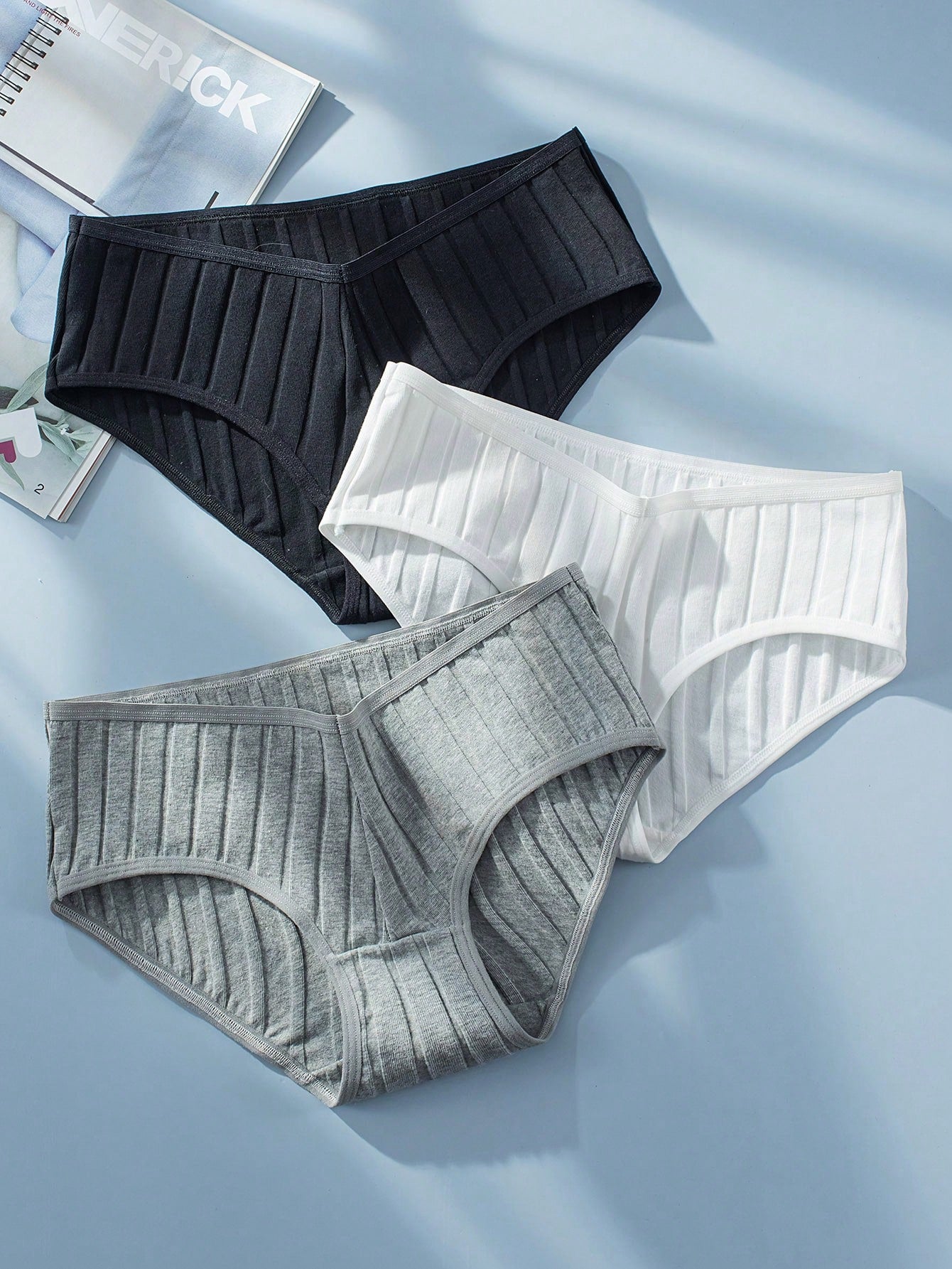 3pack Solid Panty Set