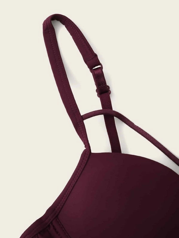 Crisscross Push Up Underwire Bra