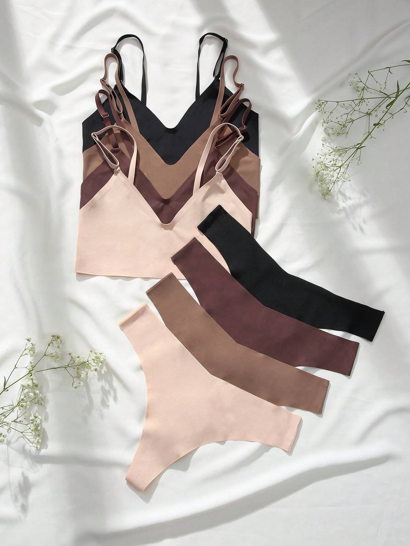 4sets No Show Lingerie Set