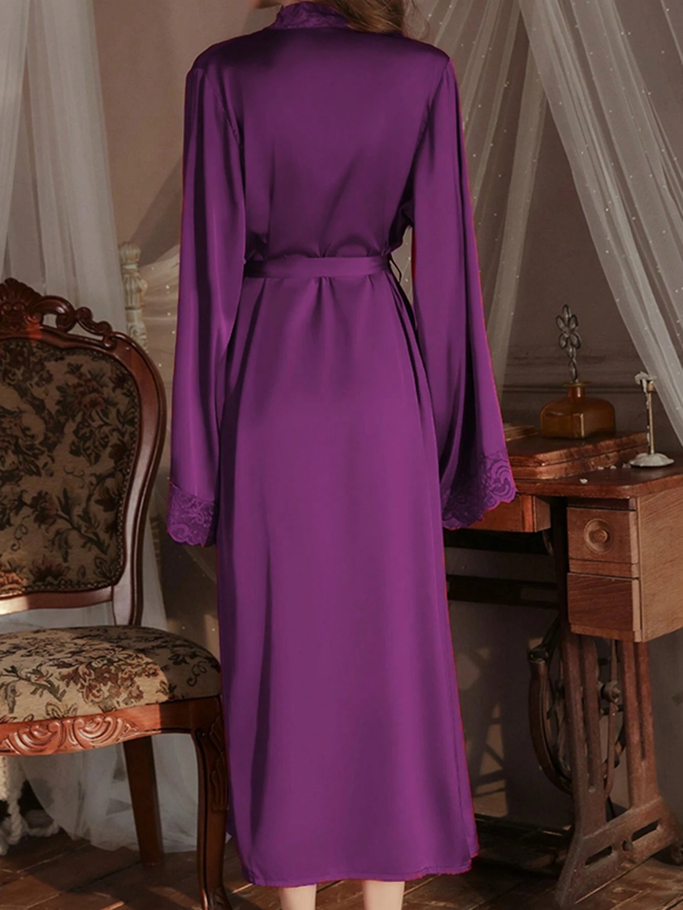 Women's Elegant Satin Robe