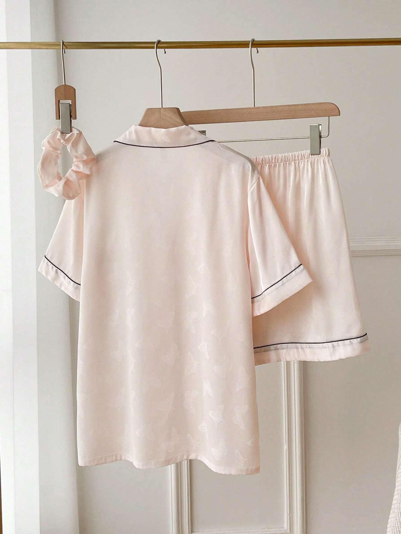 Women's Short Sleeve Ice Silk Premium Homewear Set