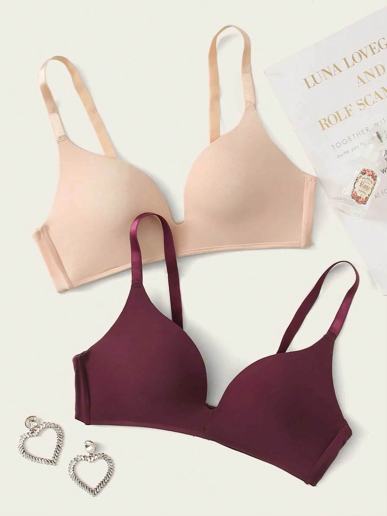 3pack Plain Bralette Set