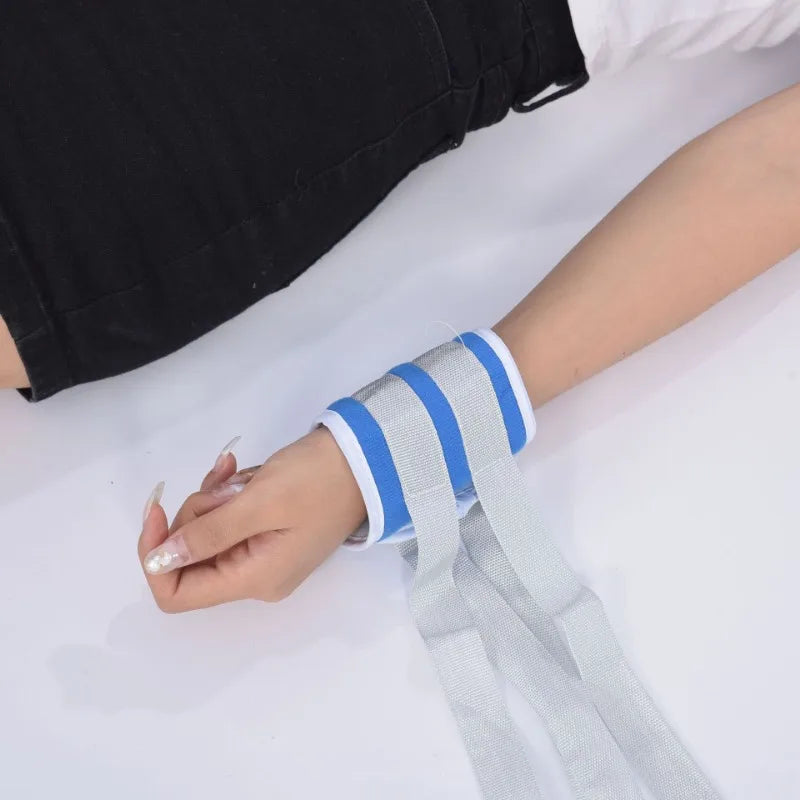 Upper Lower Limb Hand Foot Tie Down Belt Comfortable Wrist Fixator 4pcs Medical Limbs Restraint Strap Bedridden Elderly Patient