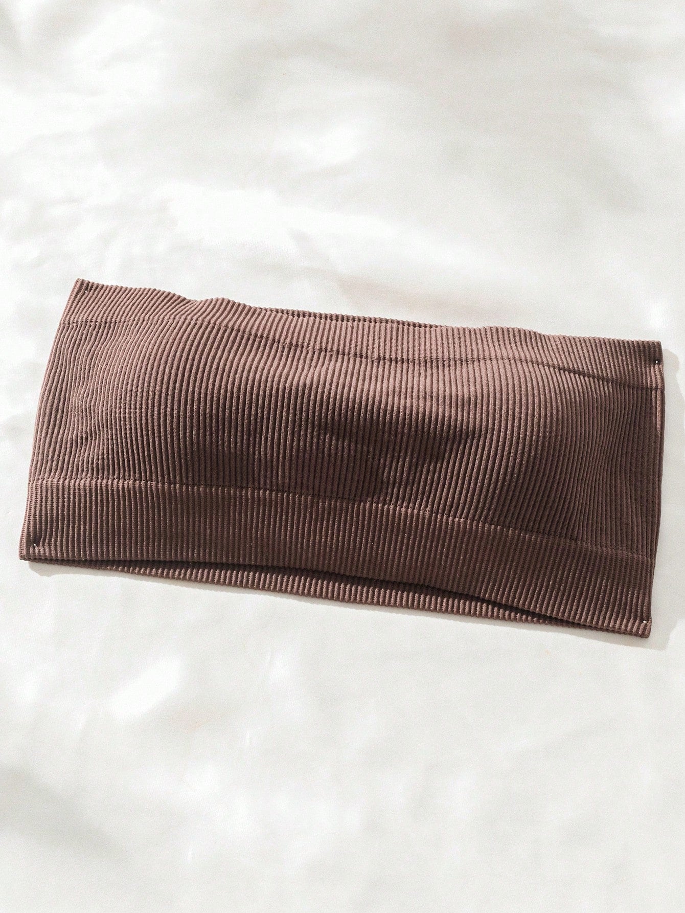 SHEIN Solid Ribbed Knit Tube Top